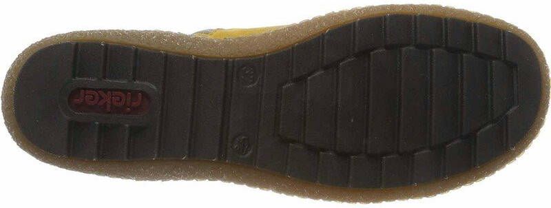 Rieker Enkellaarsje in sportief model Mosterdgeel