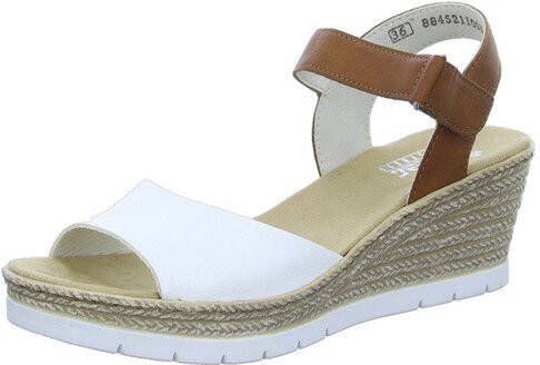 Rieker Sandalette Dames Bruin/Wit