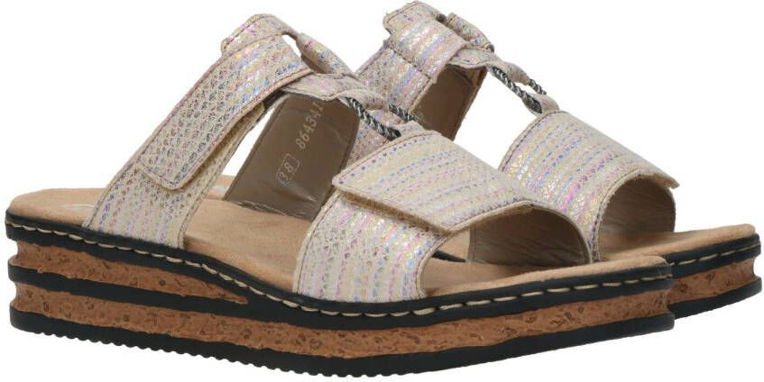 Rieker Slipper Dames Beige/Multi