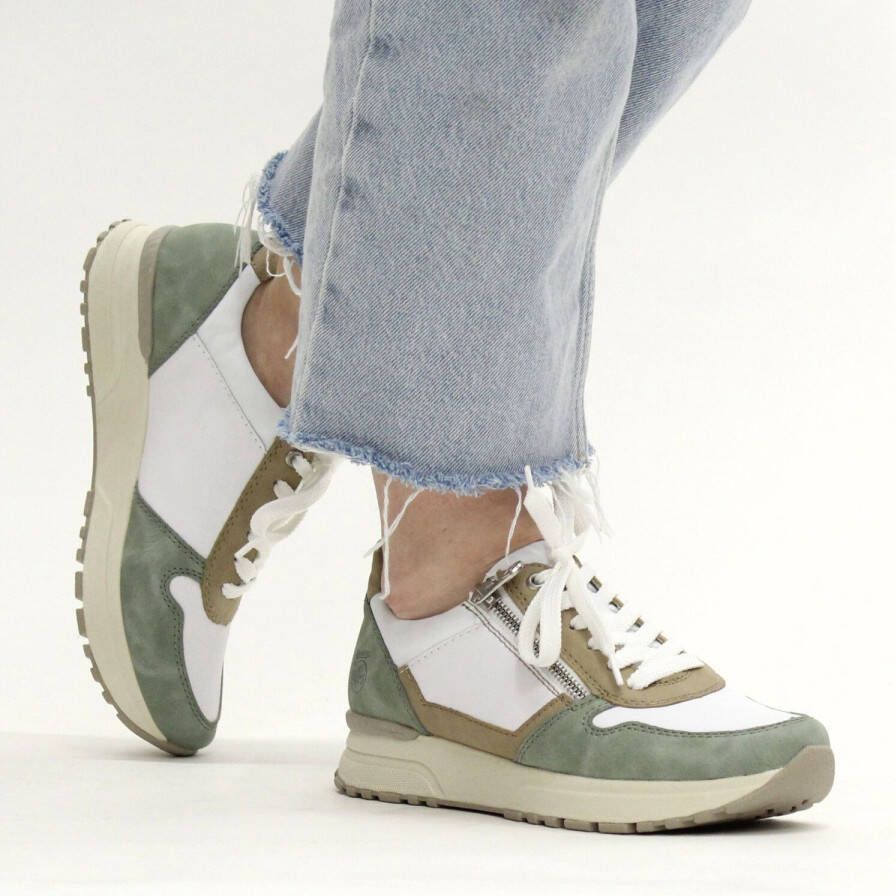 Rieker Sneaker Dames Wit/Multi