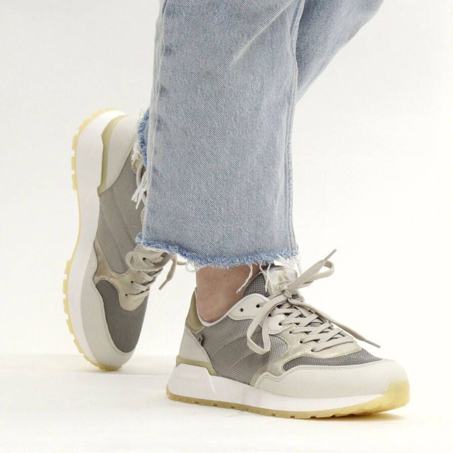 Rieker Sneaker Dames Beige/Goud