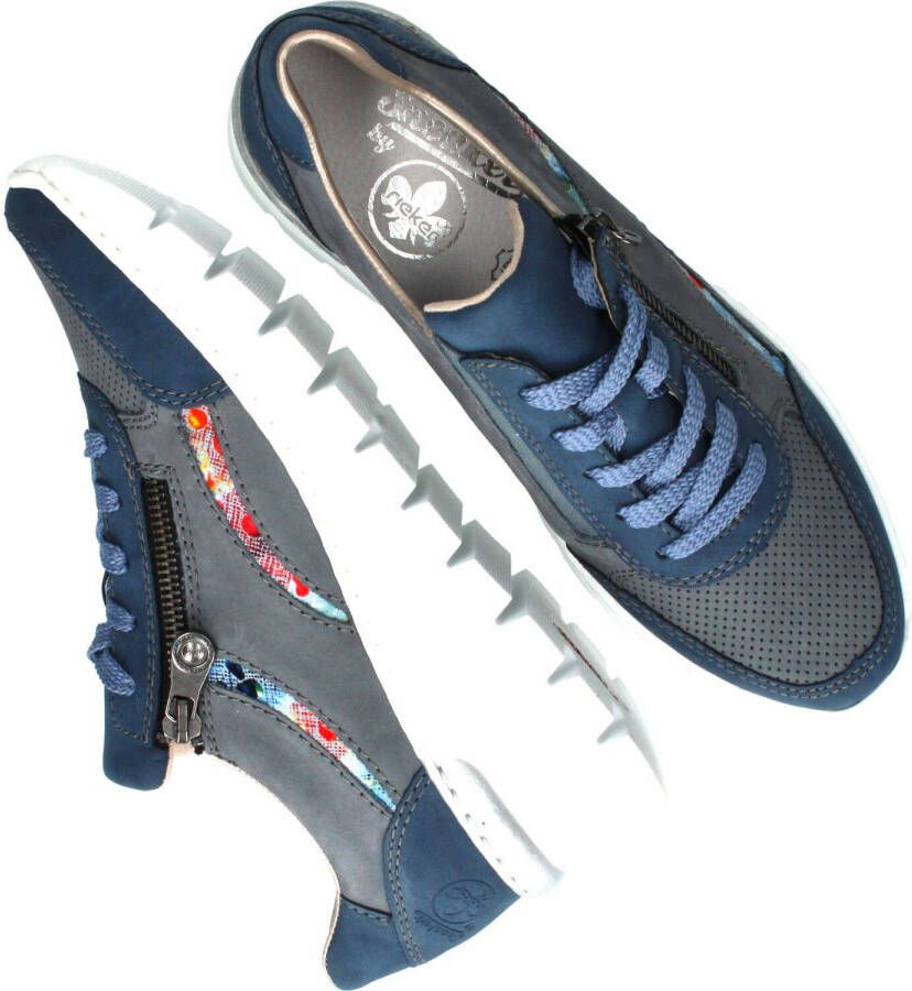 Rieker sneakers dames online blauw