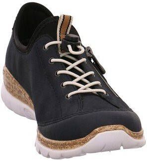 Rieker Slip on sneakers met rits aan de buitenkant