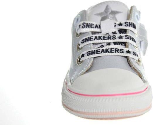 Shoesme ON22S202 F leren sneakers zilver