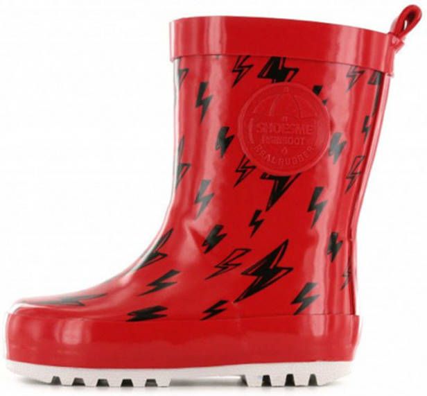 Shoesme Regenlaarzen Rubber Laars met Fleece Sock Rood