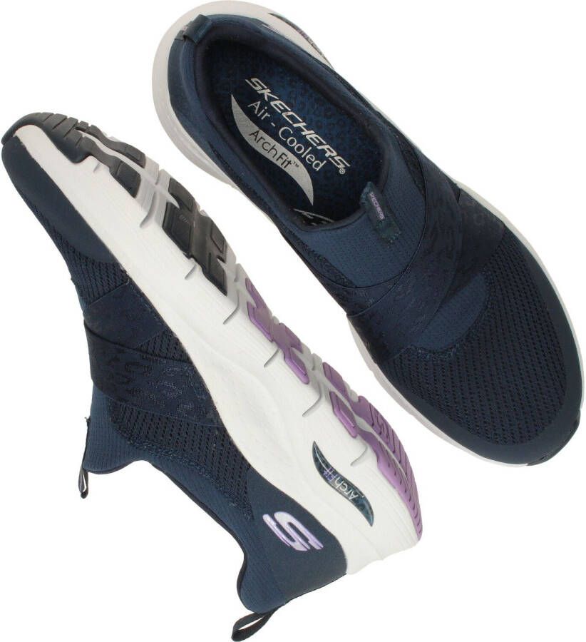 Skechers Arch Fit Modern Rhythm Sneakers blauw