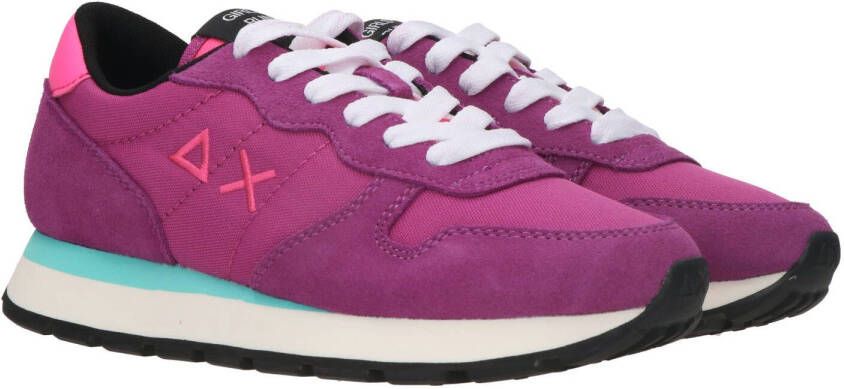SUN68 Ally Solid Sneaker Dames Roze/Multi