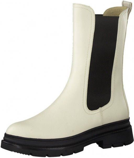 tamaris Hoge Chelsea boots beige Synthetisch