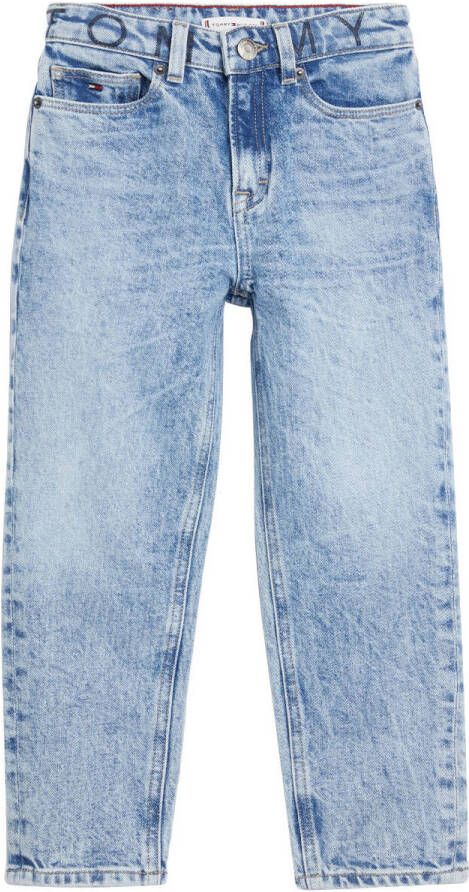Tommy Hilfiger High rise tapered jeans met logo