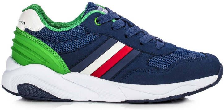 Tommy Hilfiger Low Cut Boys Sneaker 30734 , Blauw, Heren