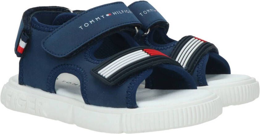 Tommy Hilfiger Sandaal met metallic finish en glitter