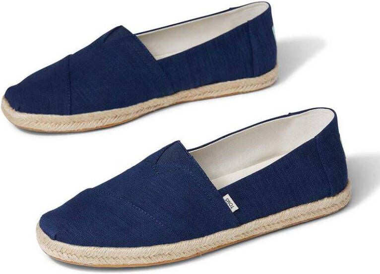 TOMS Alpargata touwslubby geweven 10016271 , Blauw, Heren