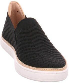 Ugg Sammy Slip Sneaker voor Dames in Black Rib Knit,, Breien