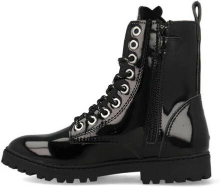 Vingino Eva High Veterboot Meisjes Zwart