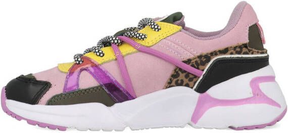 Vingino Odilia suède chunky sneakers lila/multi
