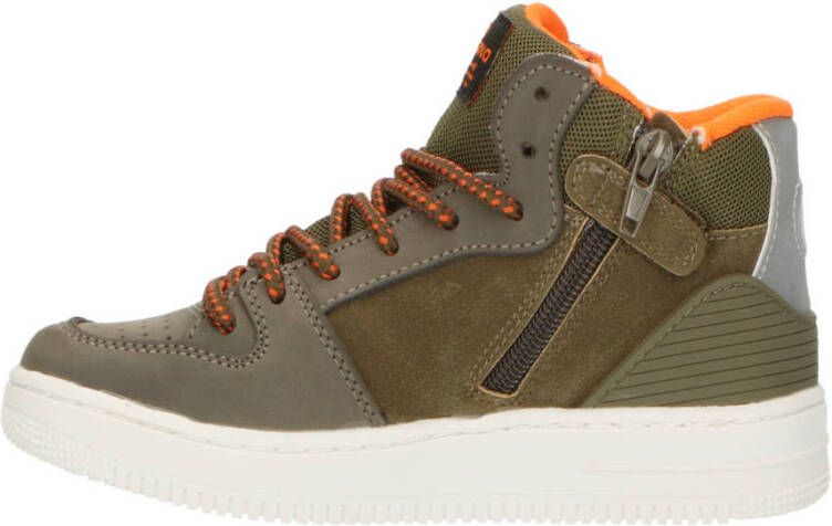 Vingino Odiso hoge nubuck sneakers kaki