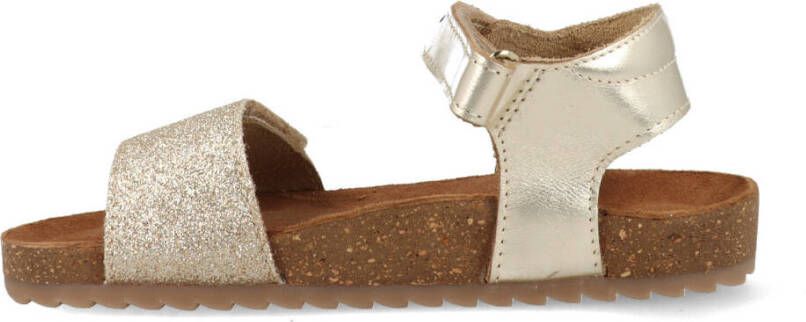 Vingino Tavi leren sandalen met glitters goud