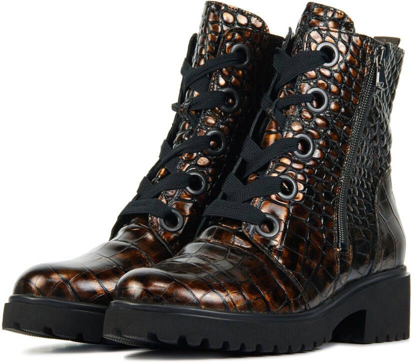 Waldlä, ufer Dames leren dames enkellaarsjes 716802 croco