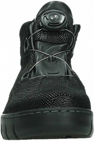 Hoge Sneakers Wolky 02326 Rap 43000 zwart metal-suede