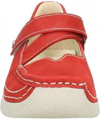 Lage Sneakers Wolky 06291 Seamy Cross 10570 rood nubuck