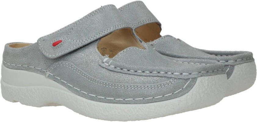 Klompen Wolky 06227 Roll Slipper 15206 lichtgrijs nubuck