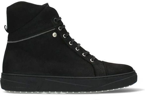 Wolky Zwarte Veterschoenen Wheel Longbeach Nubuck