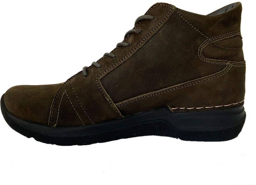 Wolky Groene Veterschoenen Why Antique Nubuck