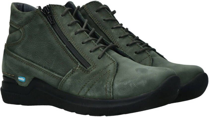 Wolky Groene Veterschoenen Why Antique Nubuck