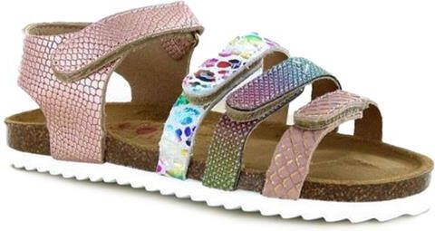 Develab Slimfit Sandalen roze Leer