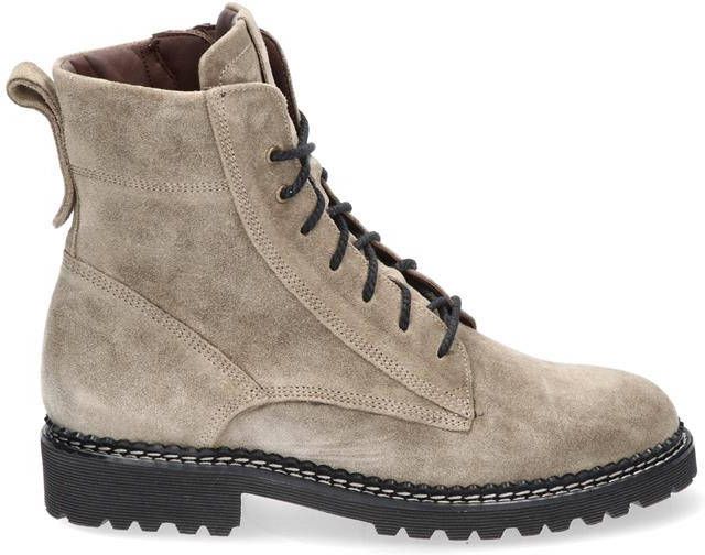 Durea 9722 182E Taupe E Wijdte Veter boots