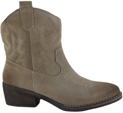 PS Poelman Bila suède cowboylaarzen beige