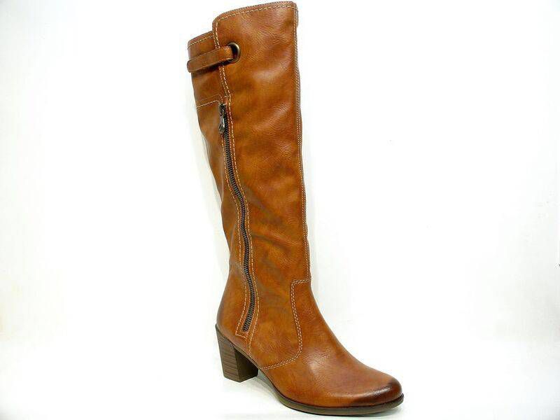 Cognac Lange Laarzen met Fleece Rieker Vindjeschoen.nl Cognac Lange Laarzen met Fleece Rieker Vindjeschoen.nl