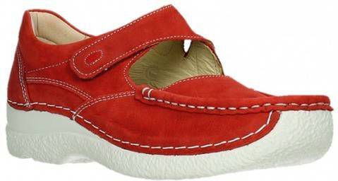 Nette Schoenen Wolky 06247 Roll Fever 11570 rood nubuck