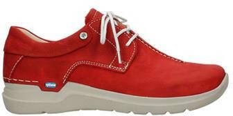 Lage Sneakers Wolky 06603 Wasco 11570 rood nubuck