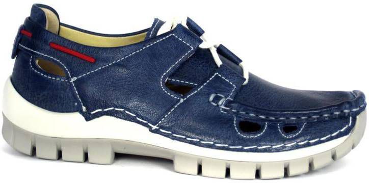 Mocassins Wolky 04707 Seamy Go 30870 blauw zomer leer