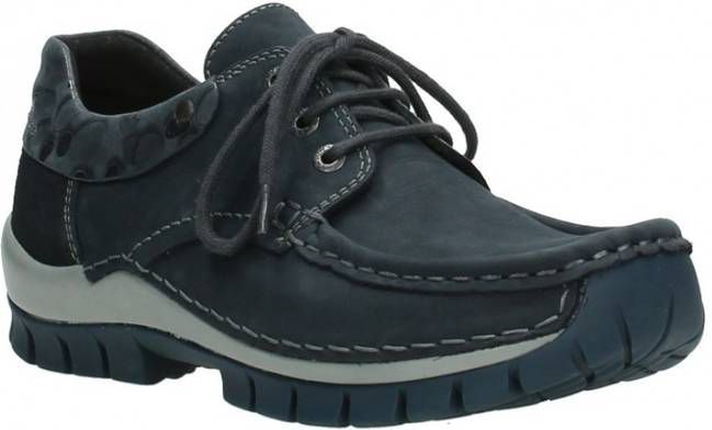 Mocassins Wolky 04726 Fly winter 59800 blauw leer