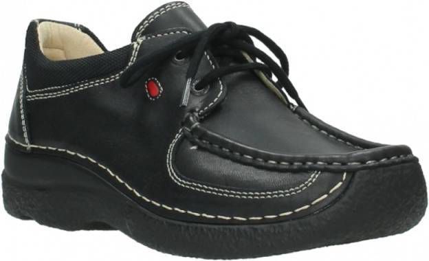 Mocassins Wolky 06216 Roll Shoe 30000 zwart leer