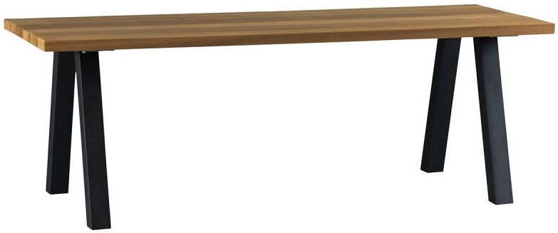 Trendhopper Tablo Outdoor Eettafel naturel met A poot metaal(fsc )