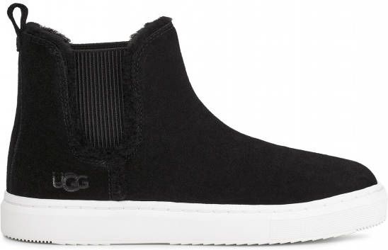 Ugg Alameda Chelsea hoge sneaker voor Dames in Black,, Leder