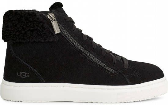 Ugg Alameda Mid sneaker met rits voor Dames in Black,, Leder