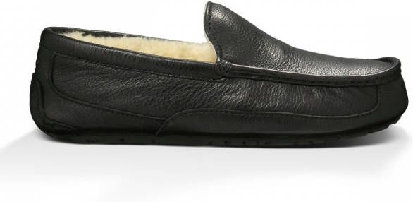 Ugg Ascot Pantoffels voor Heren in Black,, Leder