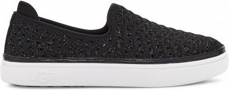 Ugg Caplan Slip Sneaker voor Babies in Black Metallic Knit