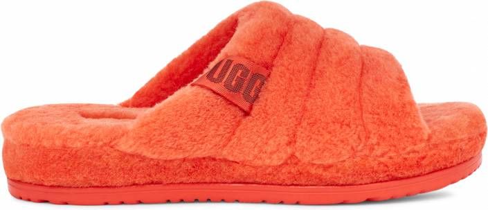 Ugg Fluff You Slipper in Hazard Orange,, Shearling