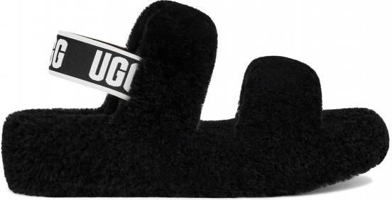 Ugg Oh Yeah Slide Dames Slippers en Sandalen Black Leer