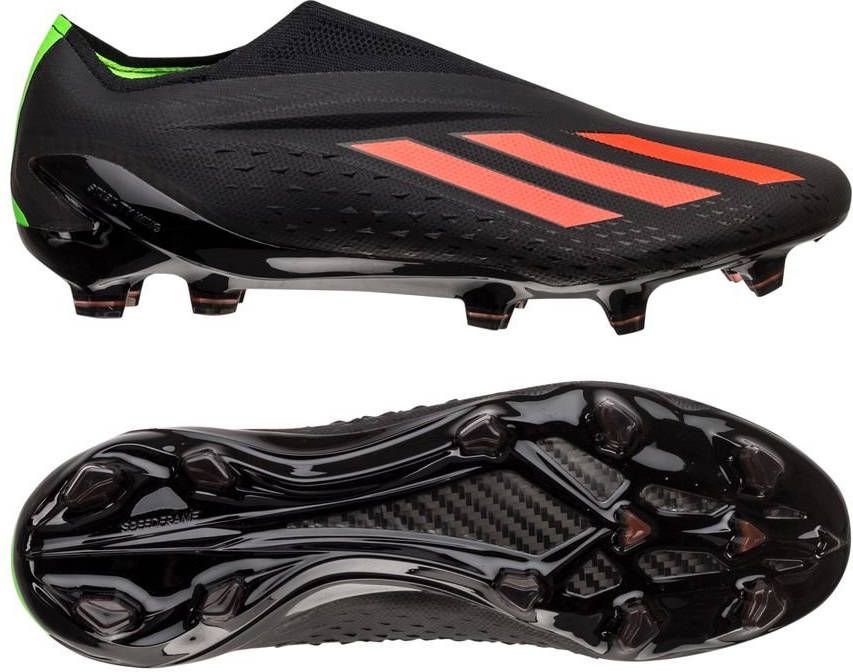 adidas X Speedportal+ Gras Voetbalschoenen(FG)Zwart Rood Groen