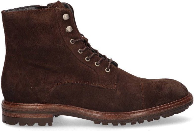 Blackstone Ug20 Soul Brown High Top Suede Boots , Bruin, Heren