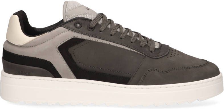 Nubikk Cliff Cane Dark Grey Combi Lage sneakers