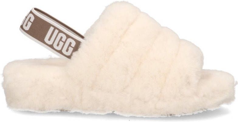 Ugg Fluff Yeah slipper met logo voor Dames in White,, Other