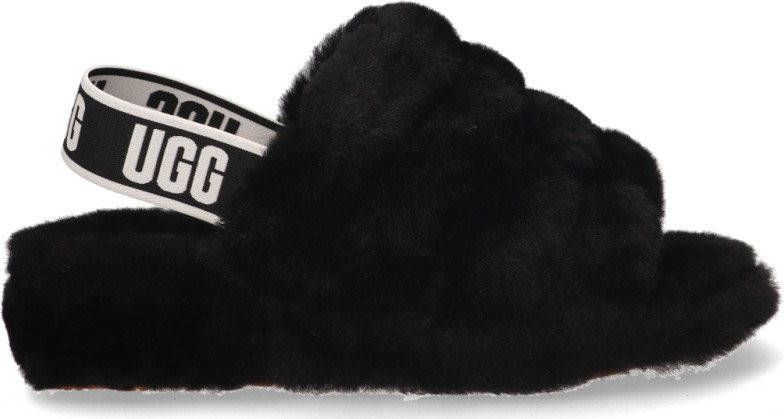 Ugg Fluff Yeah slipper met logo voor Dames in Black,, Other
