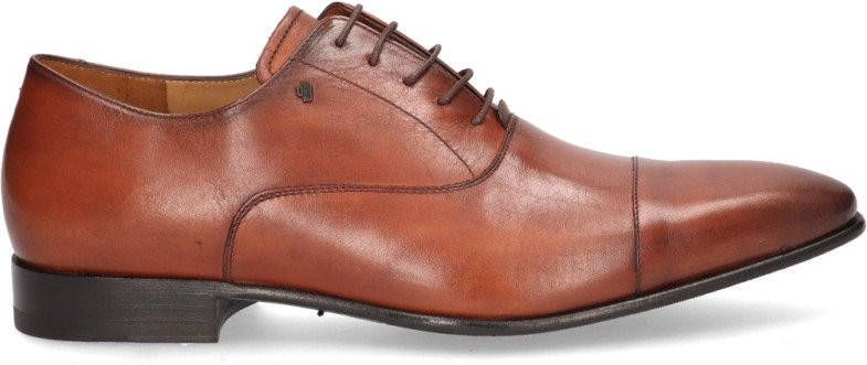 Van bommel SBM 30086 24 01 Dark Cognac H Wijdte Veterschoenen